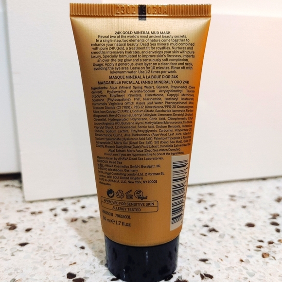Ahava 24K Gold Mineral Mud Mask Full Size 50 ml - Picture 4 of 4